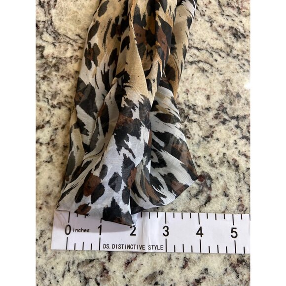 Vintage Hair Scarves Bundle Cejon Oscar De La Renta Leopard Paisley Floral Retro - Picture 16 of 16